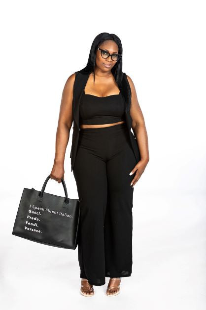 A Work Affair - Black (model is wearing a large)