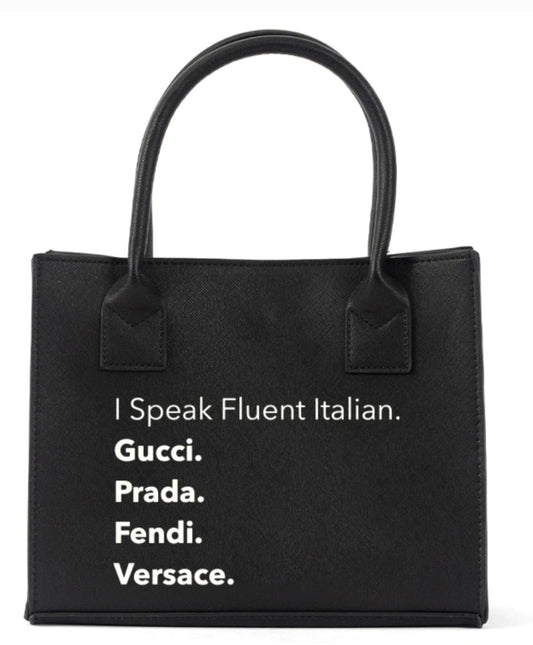 The Italian Boss Tote - Black