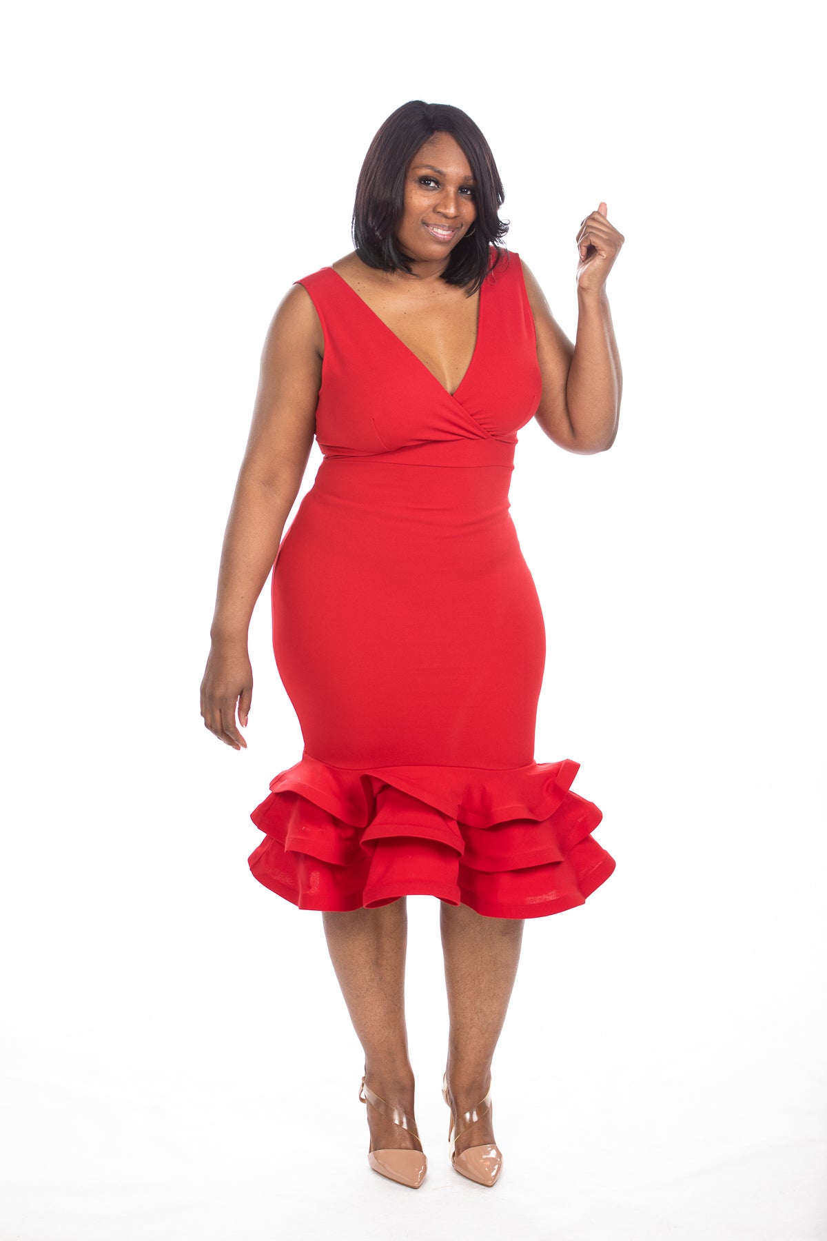 It's A Flair Dress (model is wearing a large)