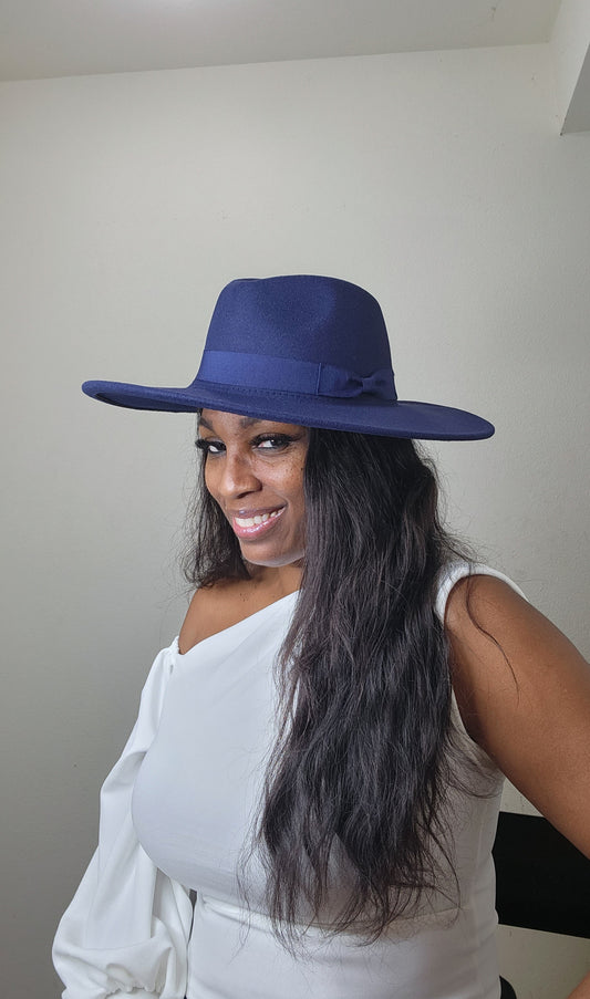 Mavern Navy Blue Fedora