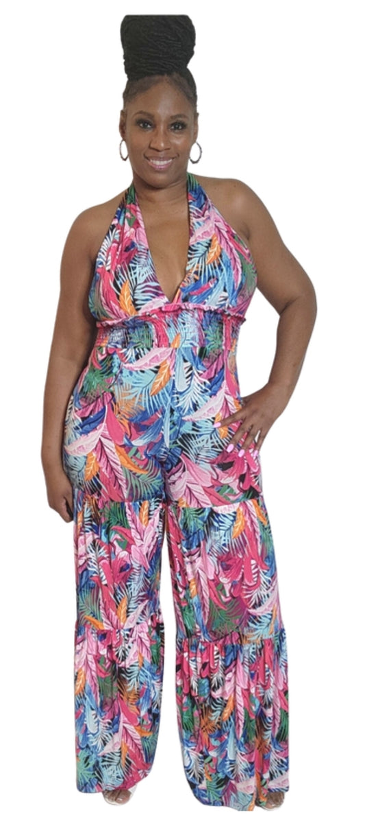VACATION BAE JUMPSUIT (model is wearing a medium)