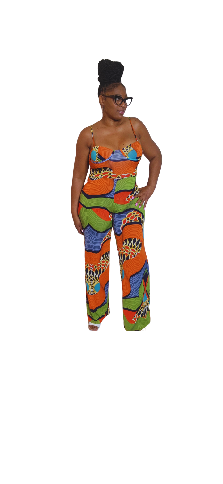 ISLAND JUMPSUIT (model is wearing a medium)