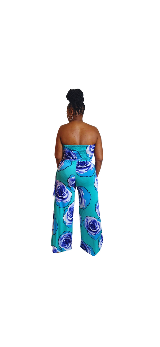 SUMMER BLOOM JUMPSUIT (model is wearing a medium)