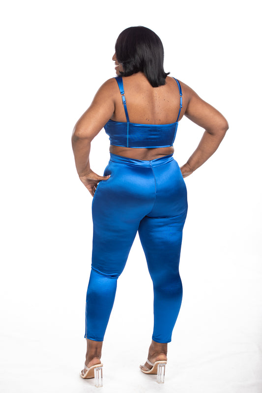 Desire Set - Royal Blue (model is wearing a large)