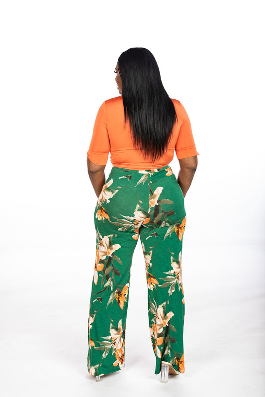 Just Peachy Pant Set- (model is wearing a medium)