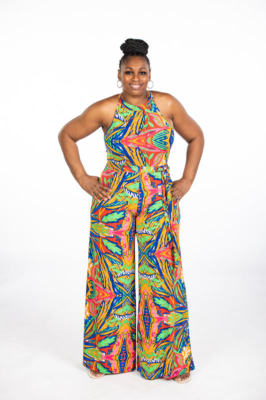 Tropicana Jumpsuit (model is wearing a medium)