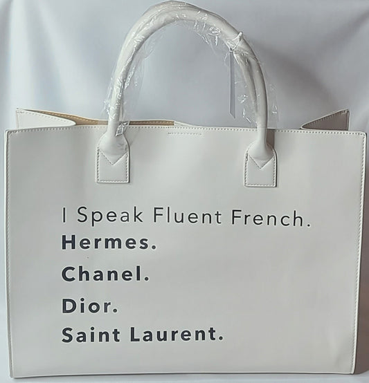 The French Boss Tote - White